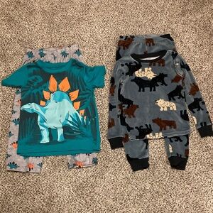 Dinosaur and bear Themed Kids Pajama Sets